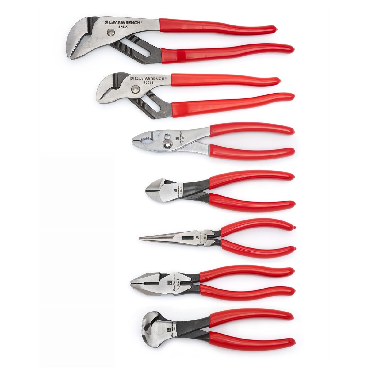 GearWrench 82116 - 7 Piece Mixed Dipped Handle Plier Set