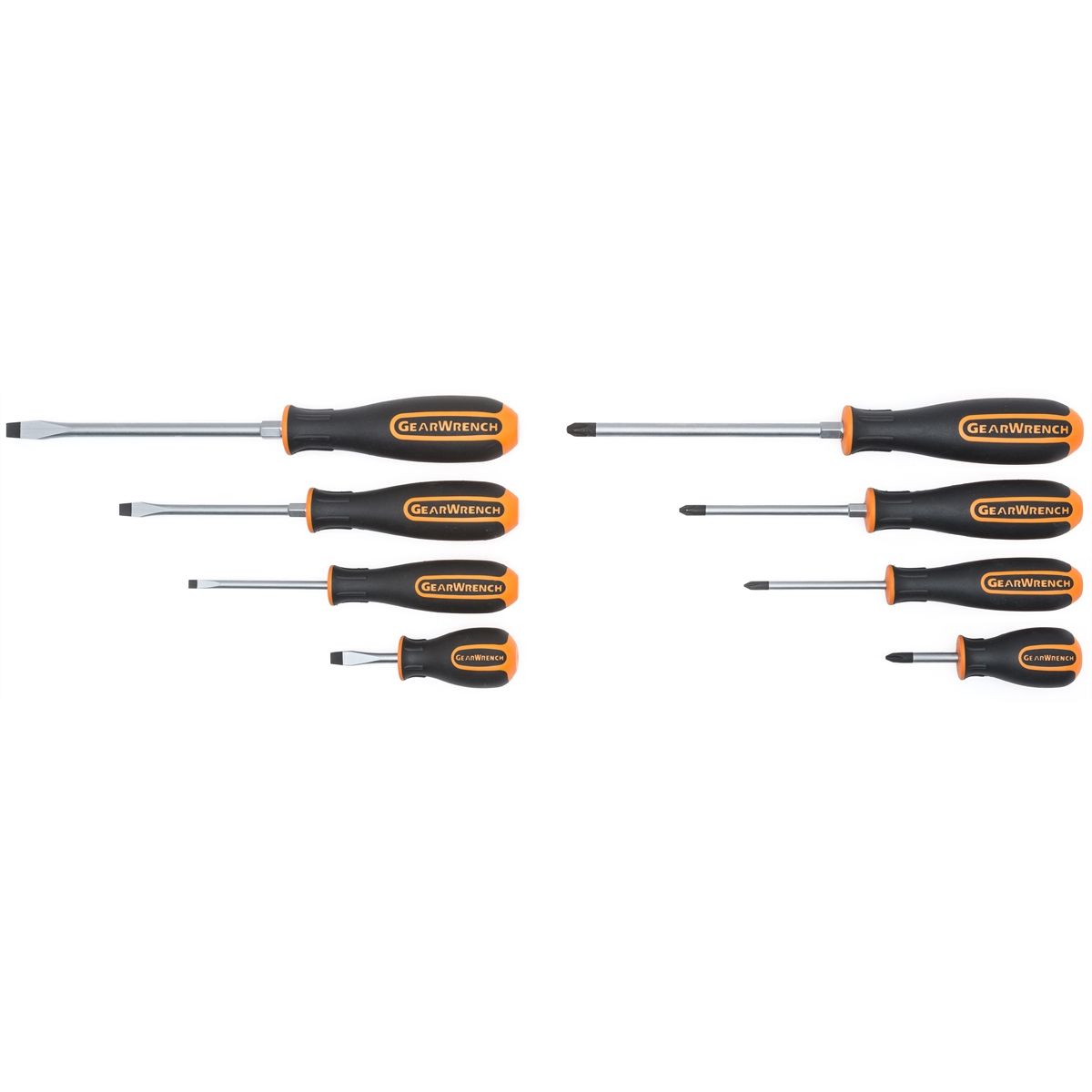 8PC SCREWDRIVER SET ORANGE