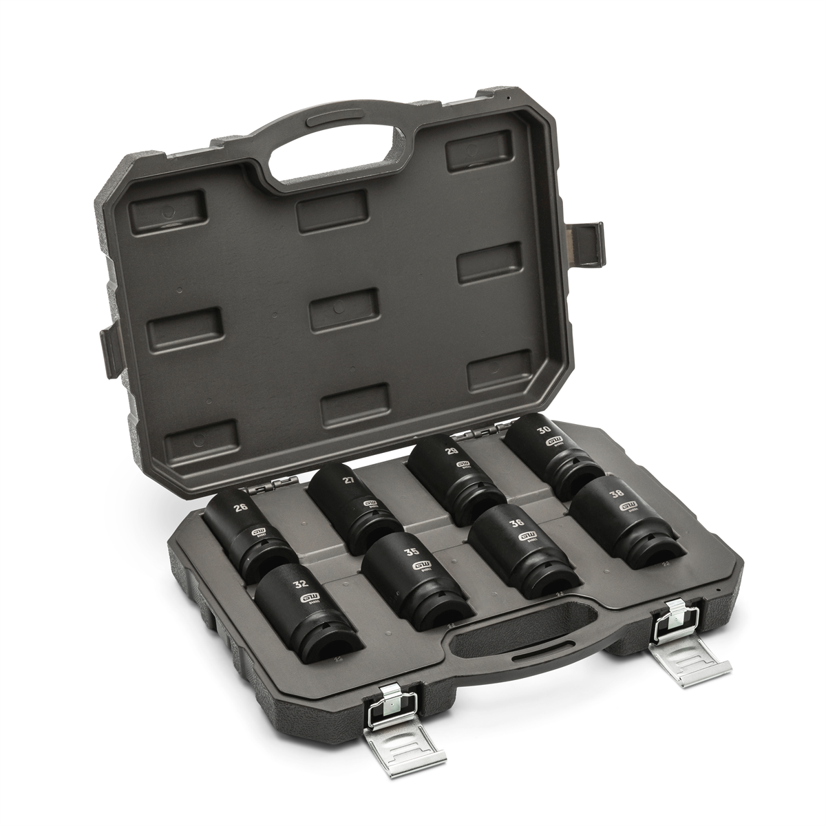 8 Piece 3/4" Drive 6 Point Metric Deep Impact Socket Set