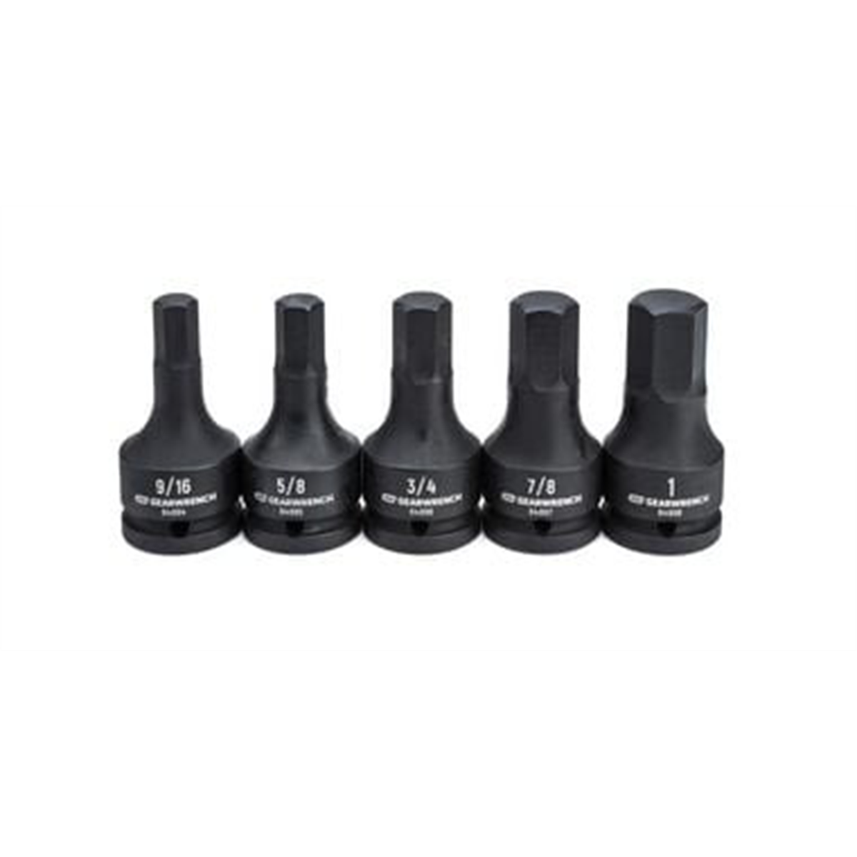 5 Piece 3/4" Drive SAE Impact Hex Bit Socket Set with case