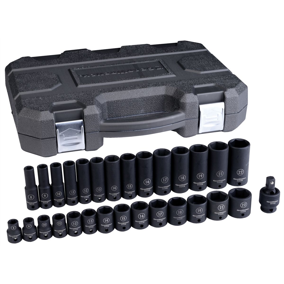 29 Pc. 3/8\" Dr. 6 Point Metric Std./Deep Impact Socket Set