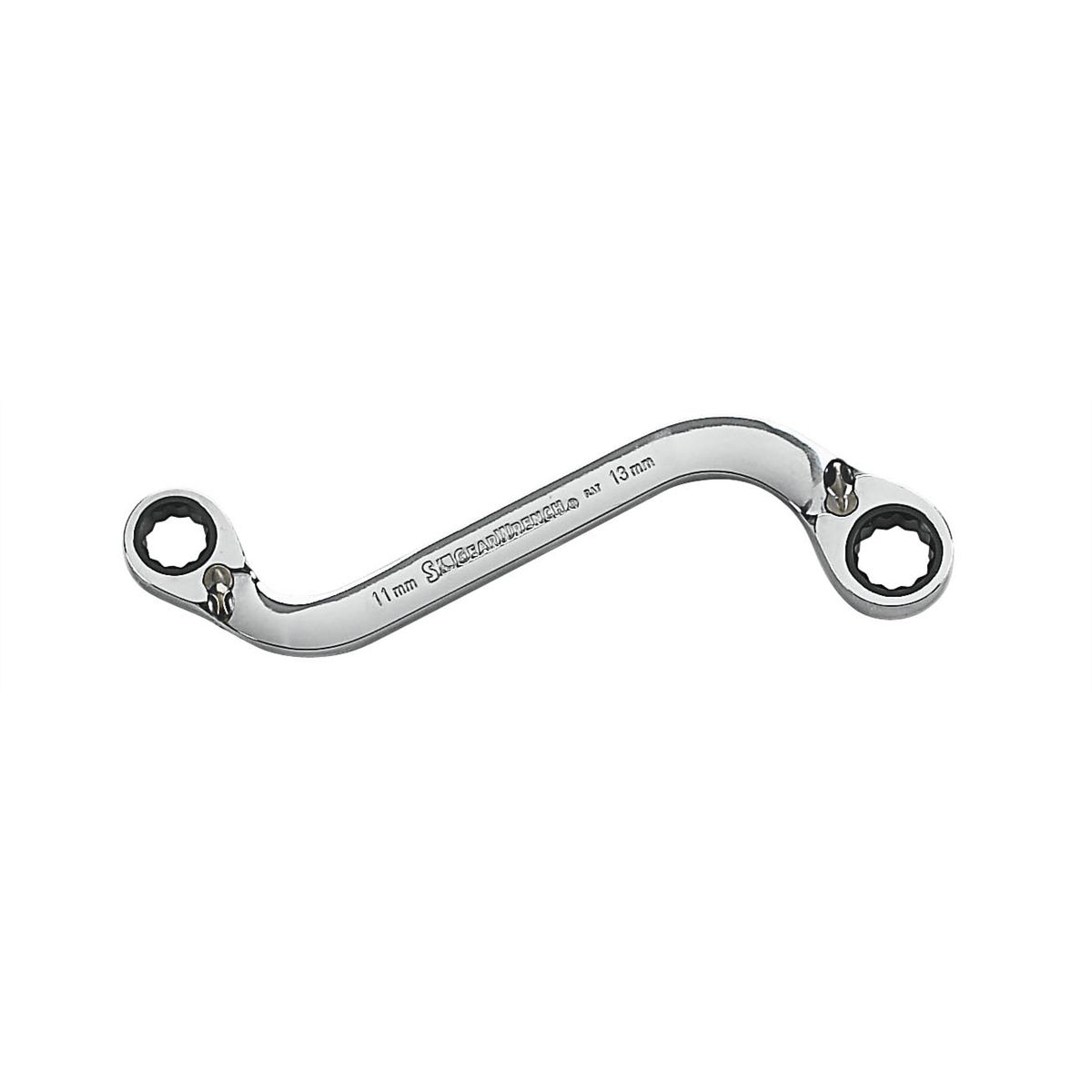 11 x 13 mm SShape Ratcheting Wrench GearWrench 85224