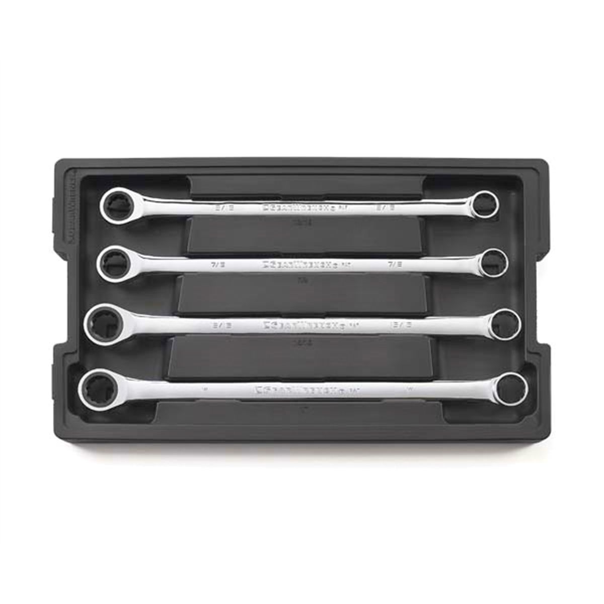 KD GearWrench 85998 9-Pc SAE XL Gearbox Ratcheting Wrench Set 