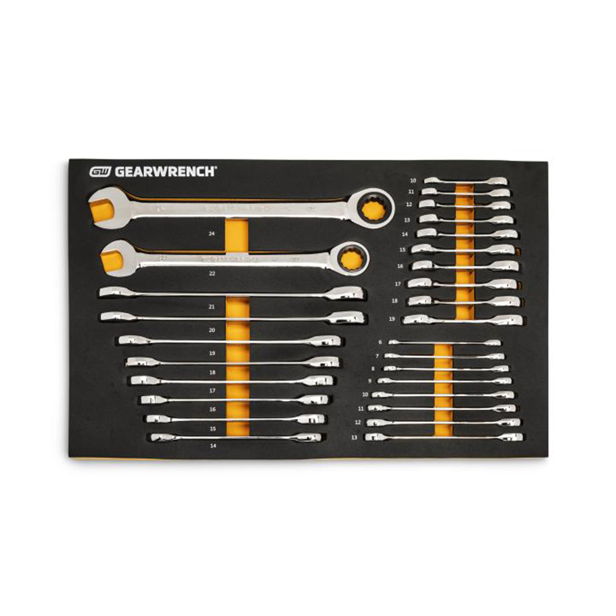 28 Pc 72-Tooth 12 Point Metric Standard & Stubby Combination set