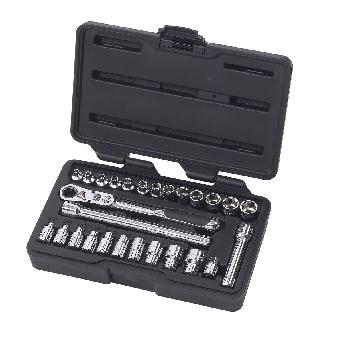 1/4 In Drive Pass-Thru Vortex GearRatchet Set w/ Locking Flex Ha