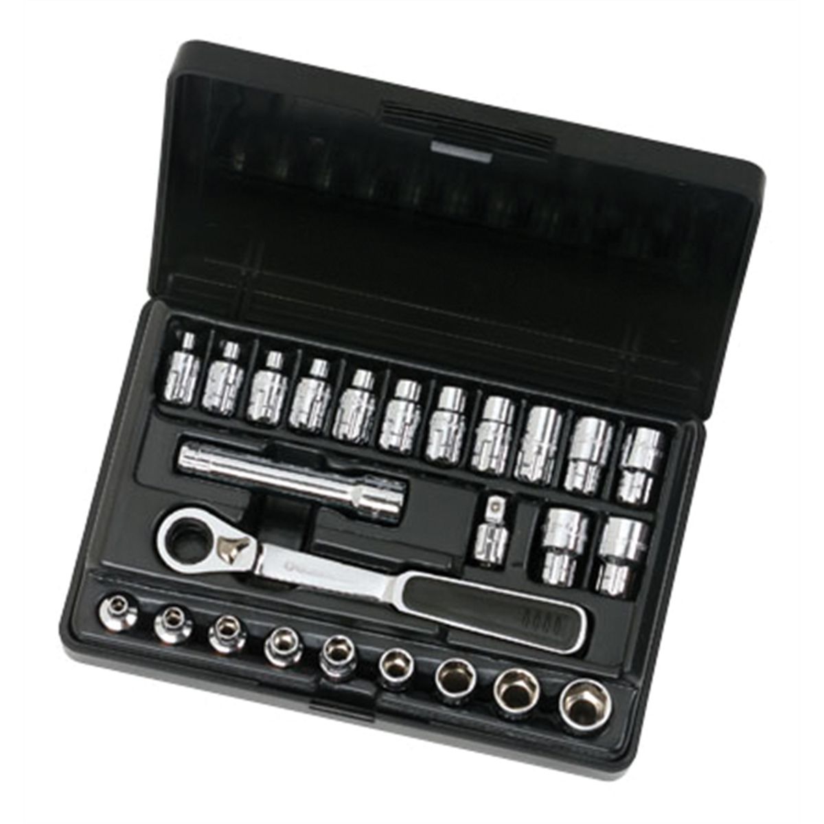 1/4 Inch Drive GearRatchet Vortex Socket Set - 25-Pc