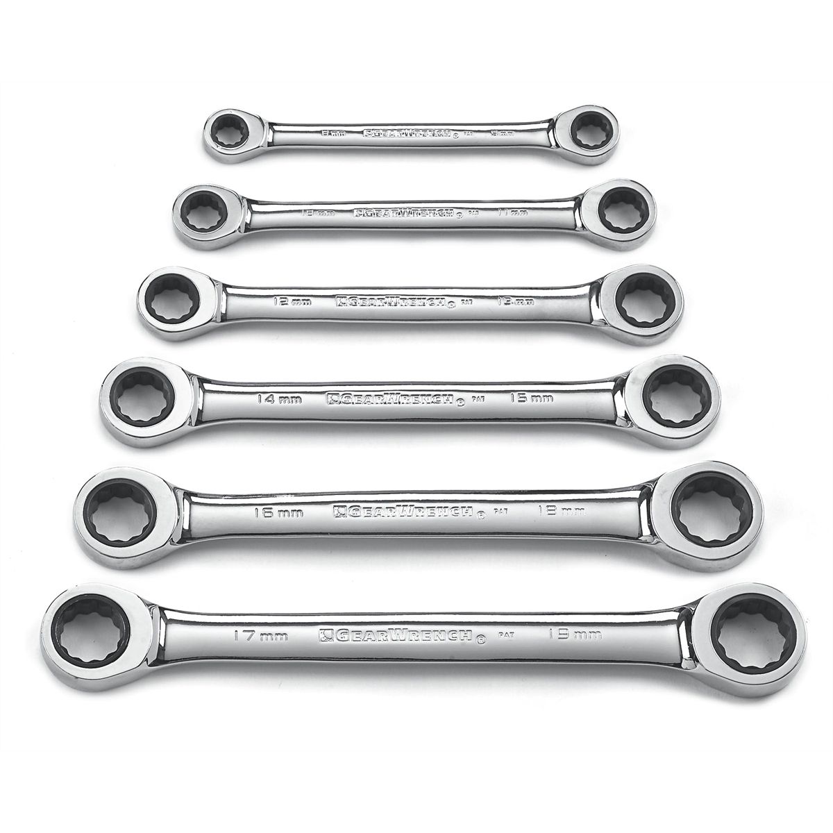 GearWrench 9240 4 Piece SAE Double Box Ratcheting Wrench Set