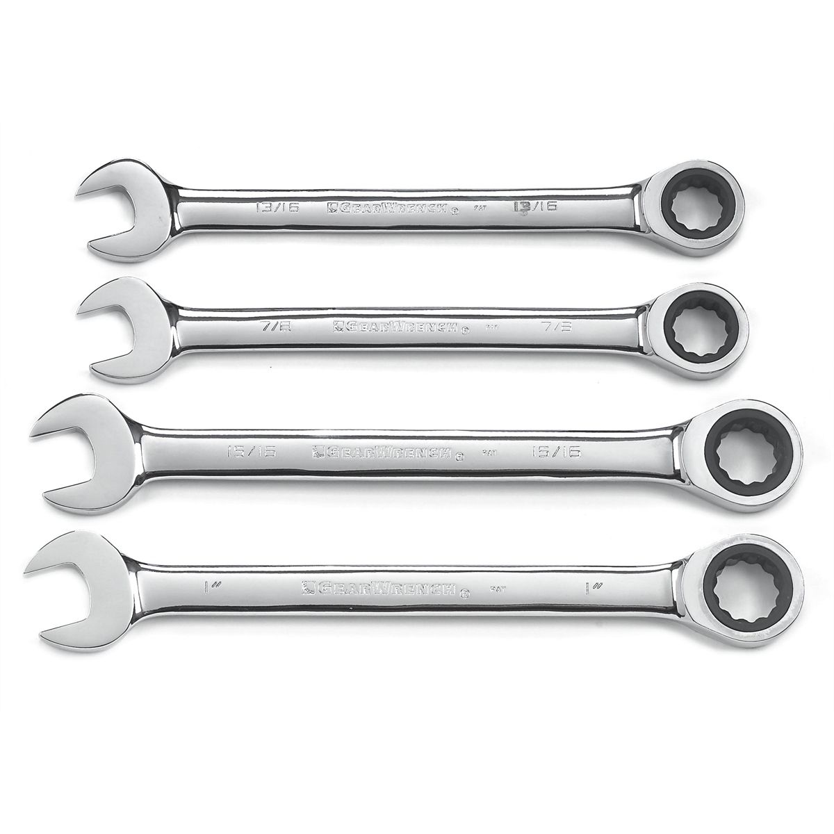Jumbo GearWrench Set - SAE - 4-Pc