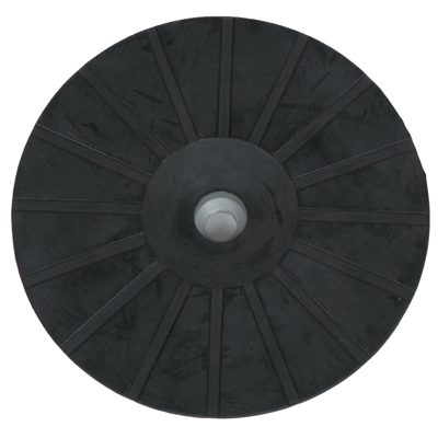 PAD BACKING SPIRAL 7" RUBBER w/Nut