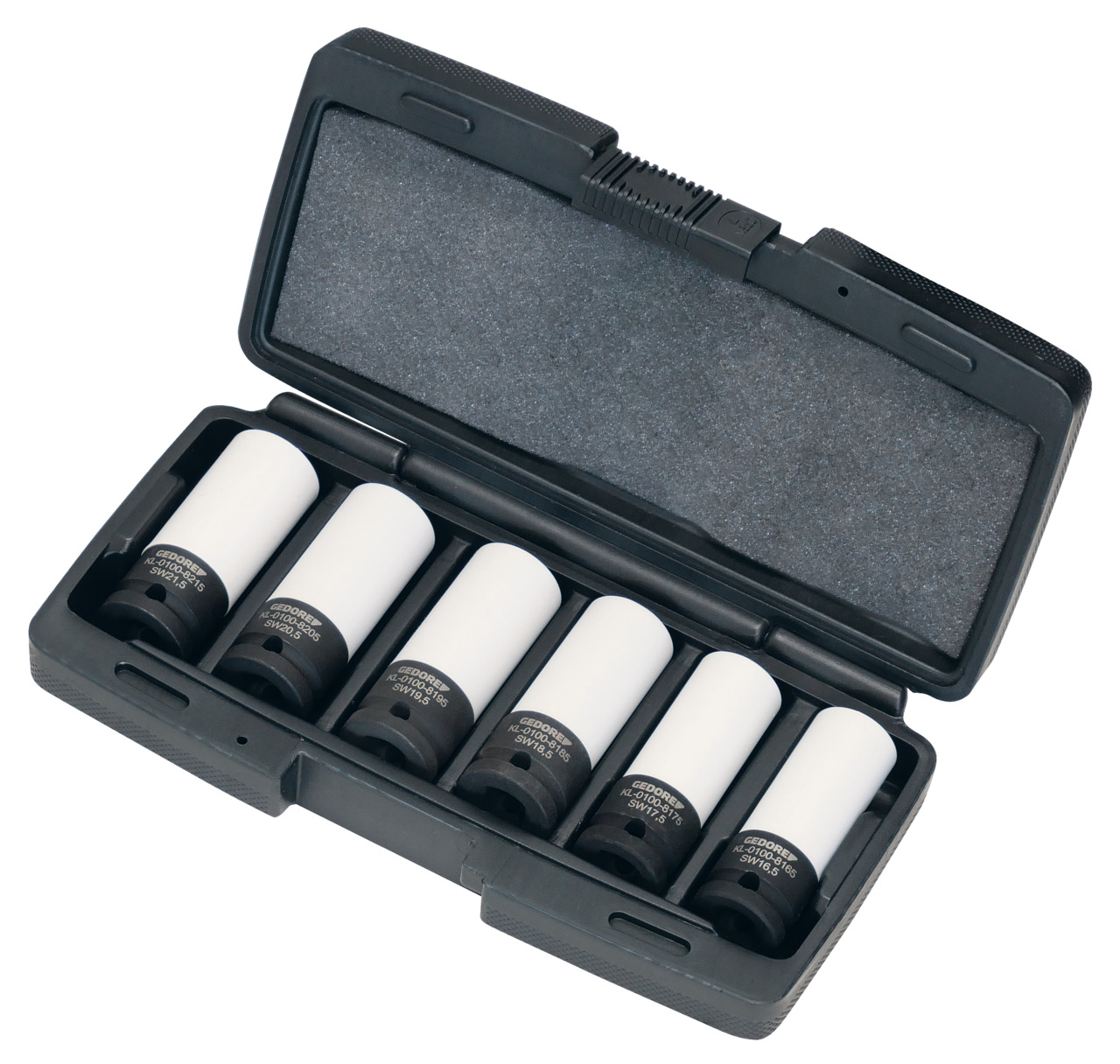 Gedore Power screwdriver kit, half sizes, 1/2", 6-part