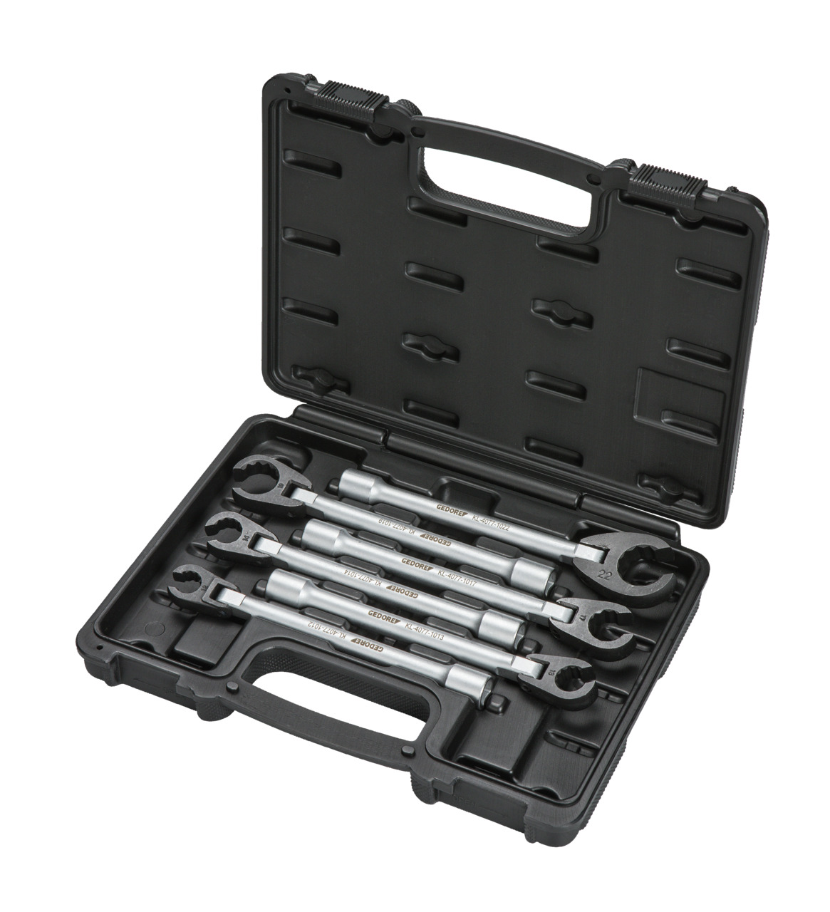 Gedore Articulated Ring Spanner Set, open, 150mm