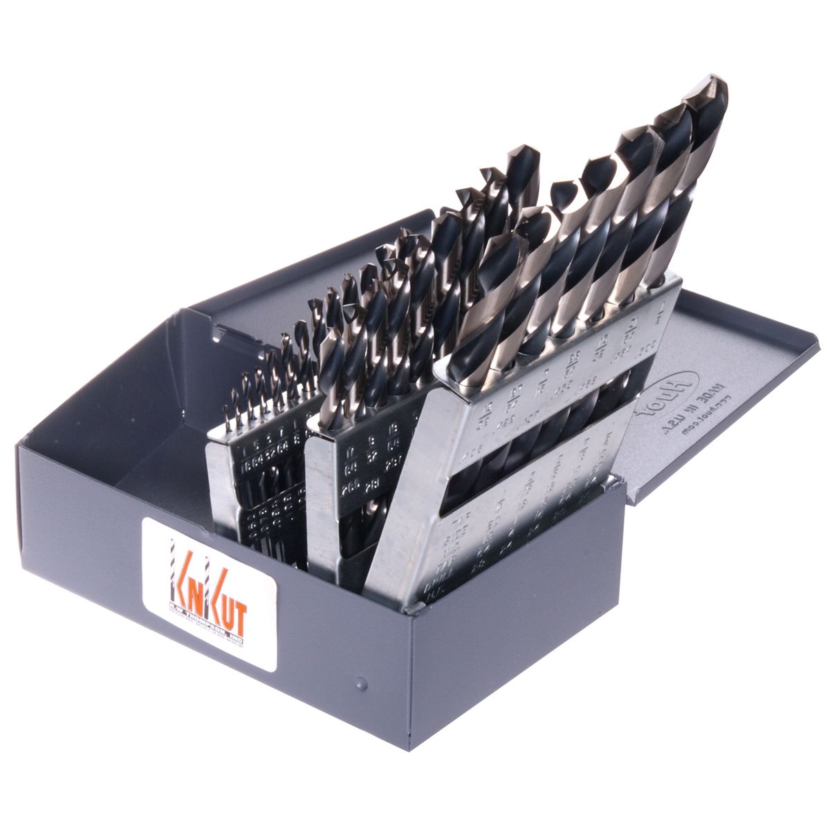 KnKut 29KK38 Fractional Jobber Length Drill Bit Set - 1/16" thru