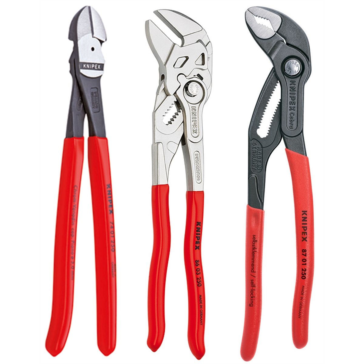 3 PC 10" Pliers Set