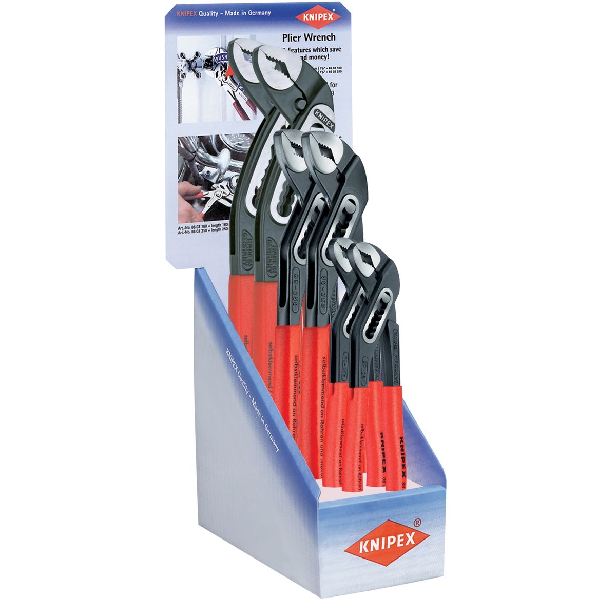 6-Piece Alligator Pliers POP Display