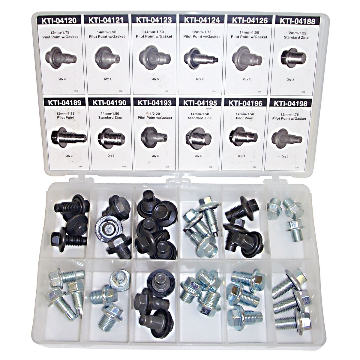 40-piece Automotive Drain Plug Assortment