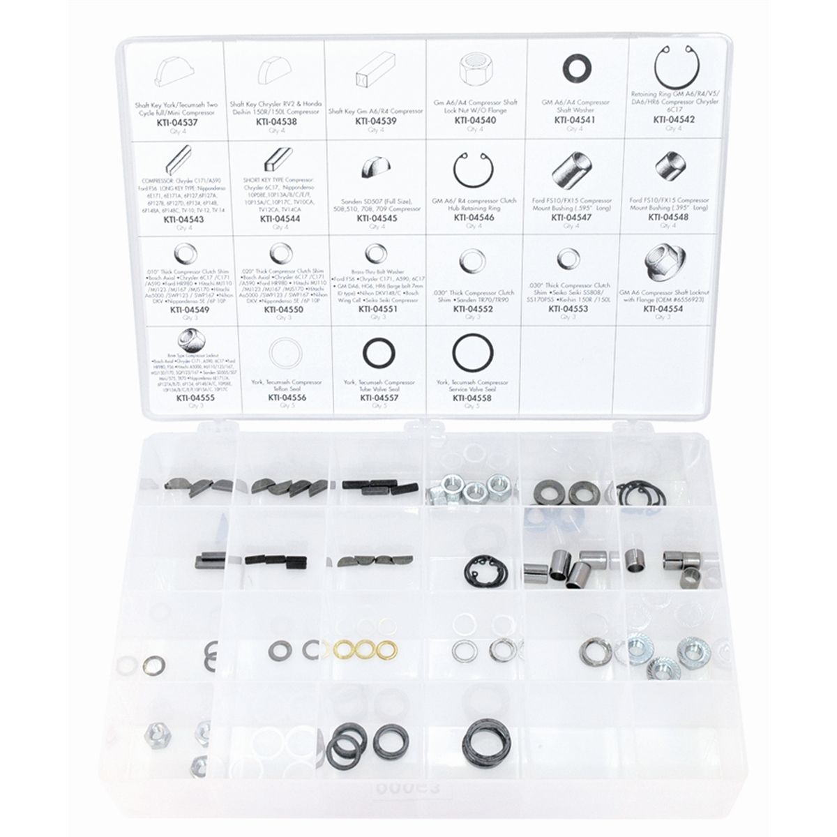 84 PC A/C MISC COMPRESSOR COMPONENTS