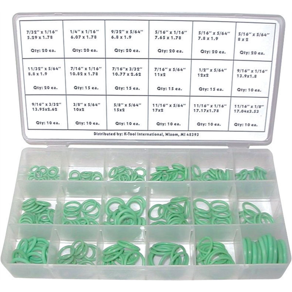 270 Piece HNBR O-Ring Assortment