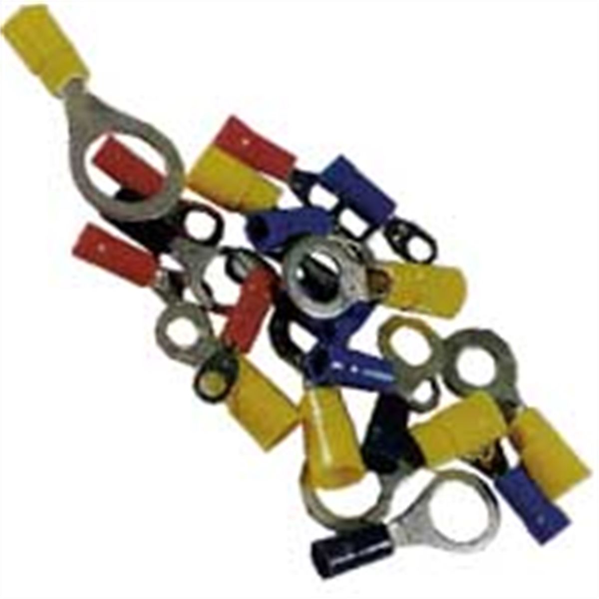 Solderless Terminal Ring 1/4 In - 16-14GA - 10/Pk
