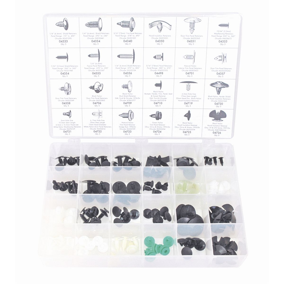 Retainer Assortment 120 Piece