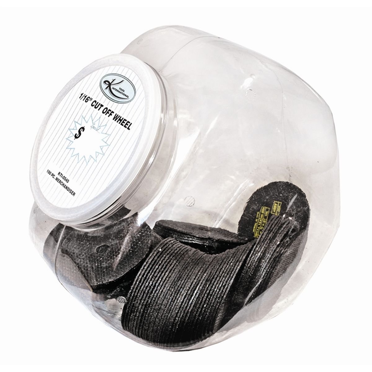 CUT-OFF WHEEL MERCHANDISER 100 PIECE
