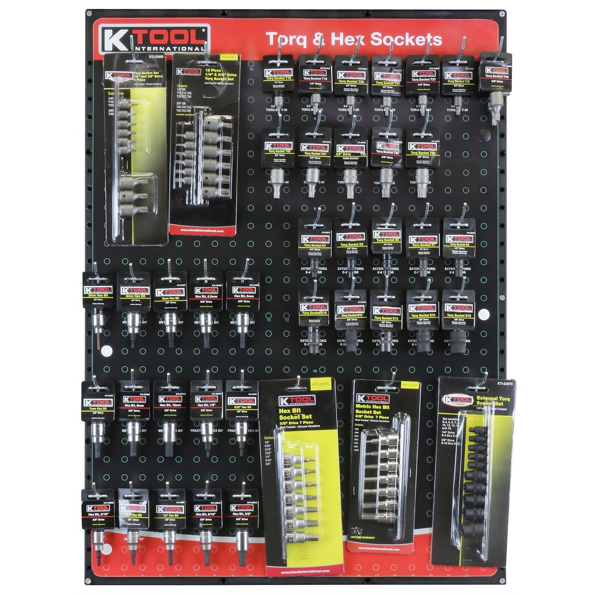TORQ & HEX BIT DISPLAY BOARD