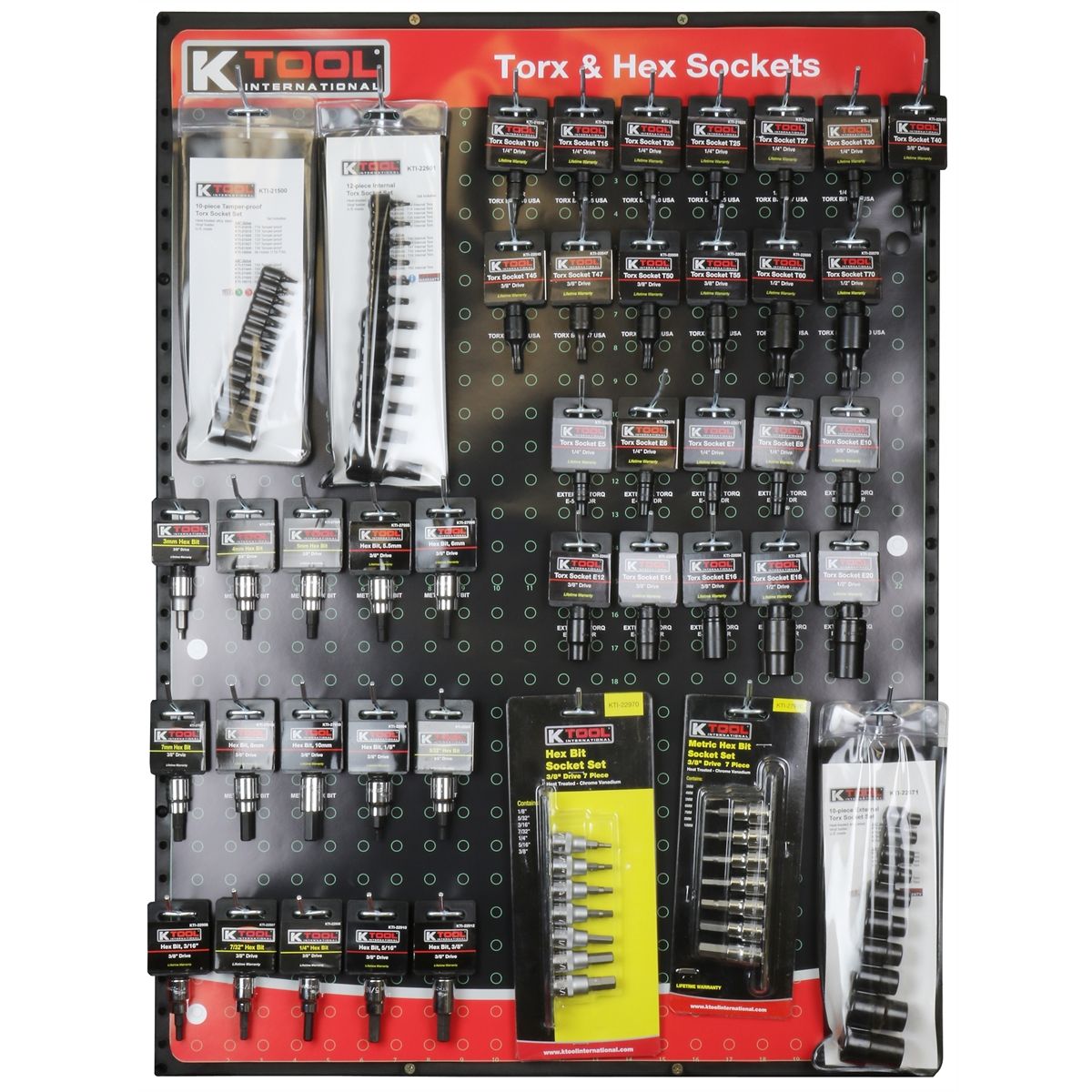 USA TORX & HEX BIT DISPLAY BOARD