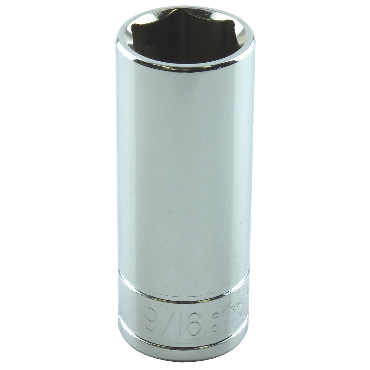 1/4" Drive 6 Point Deep Socket, 9/16"