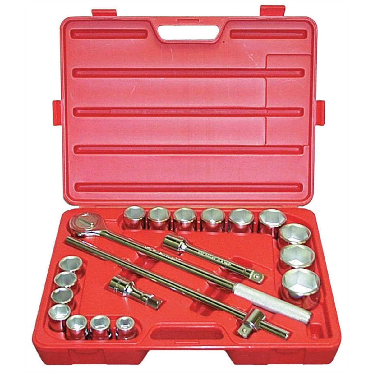 3/4 In Dr SAE Socket Set - 6 Pt - 20 Pc