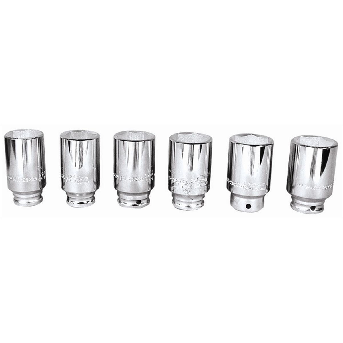 SPINDLE NUT SOCKET SET - 6 PC