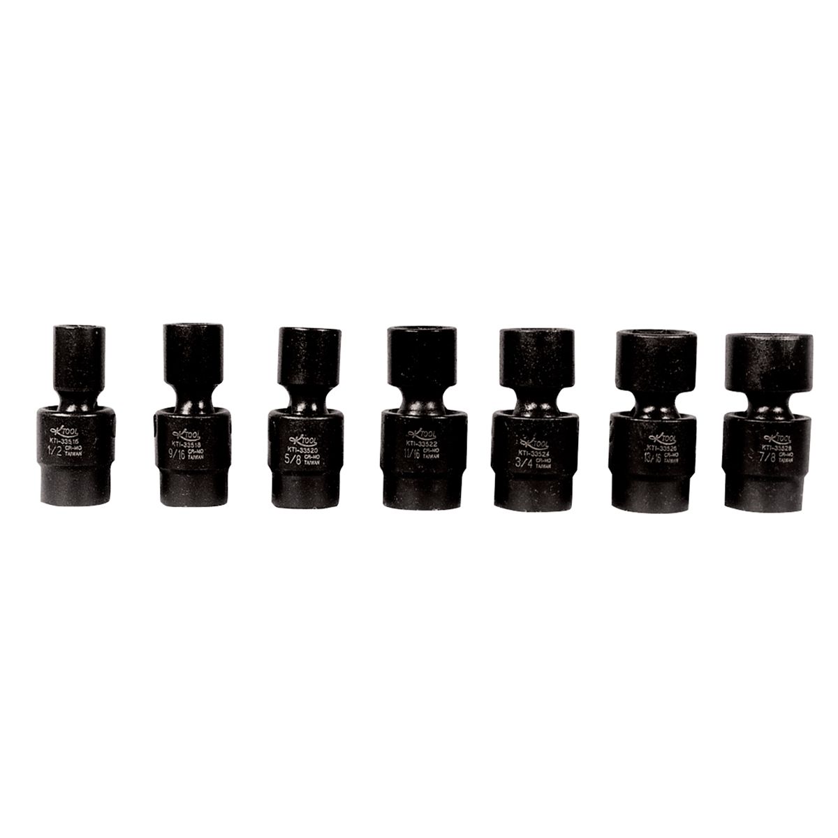 Shallow Flex Impact Socket Set - 1/2 In Dr 6 Pt - 7 Piece