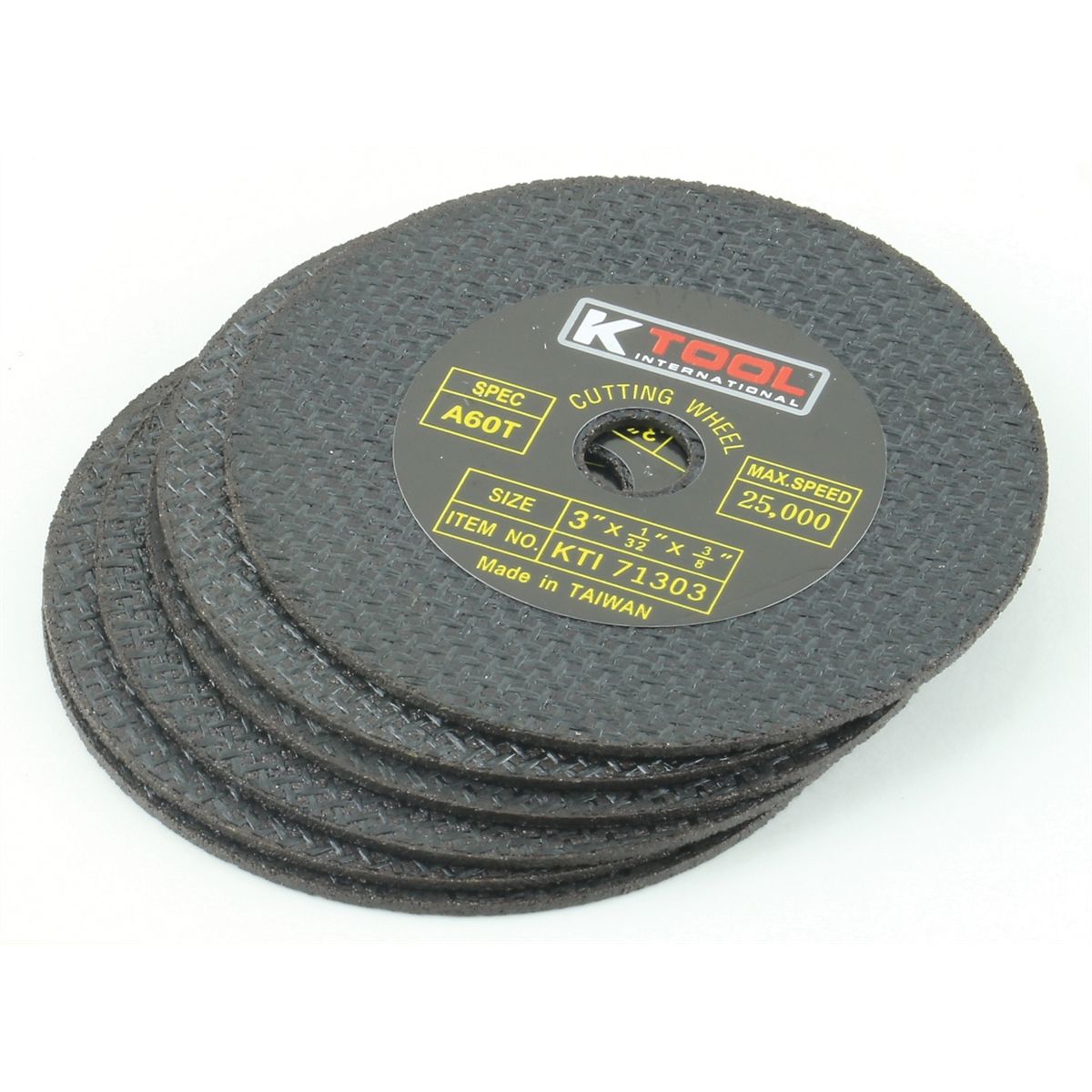 Abrasive Cut-Off Discs - 3 In x 1/32 In - 6 Pack