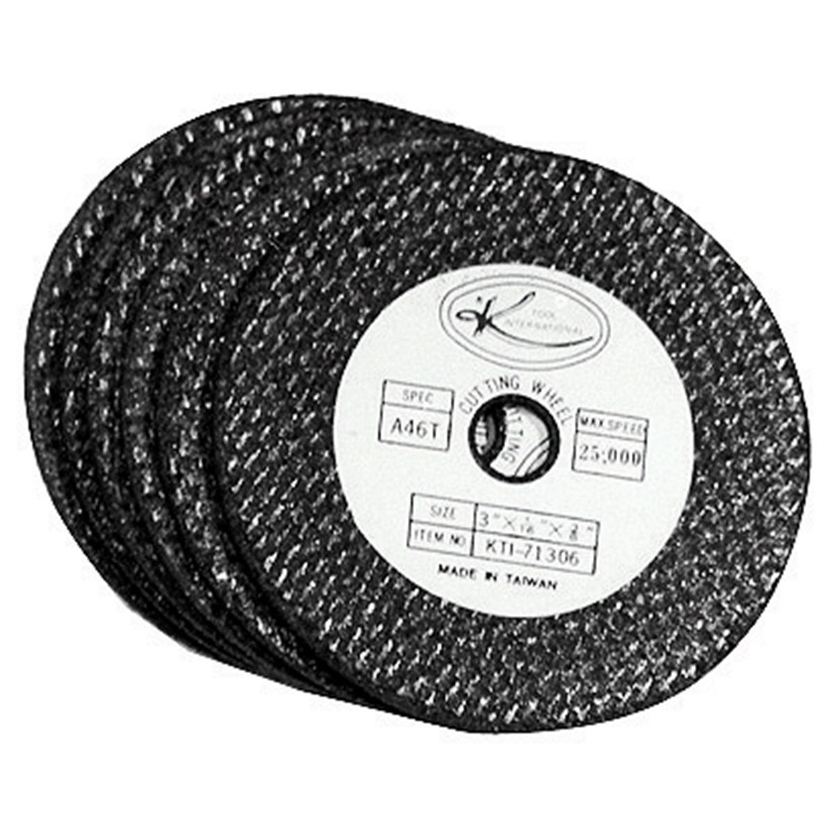 Abrasive Cut-Off Discs - 3 In x 1/16 In - 6 Pack