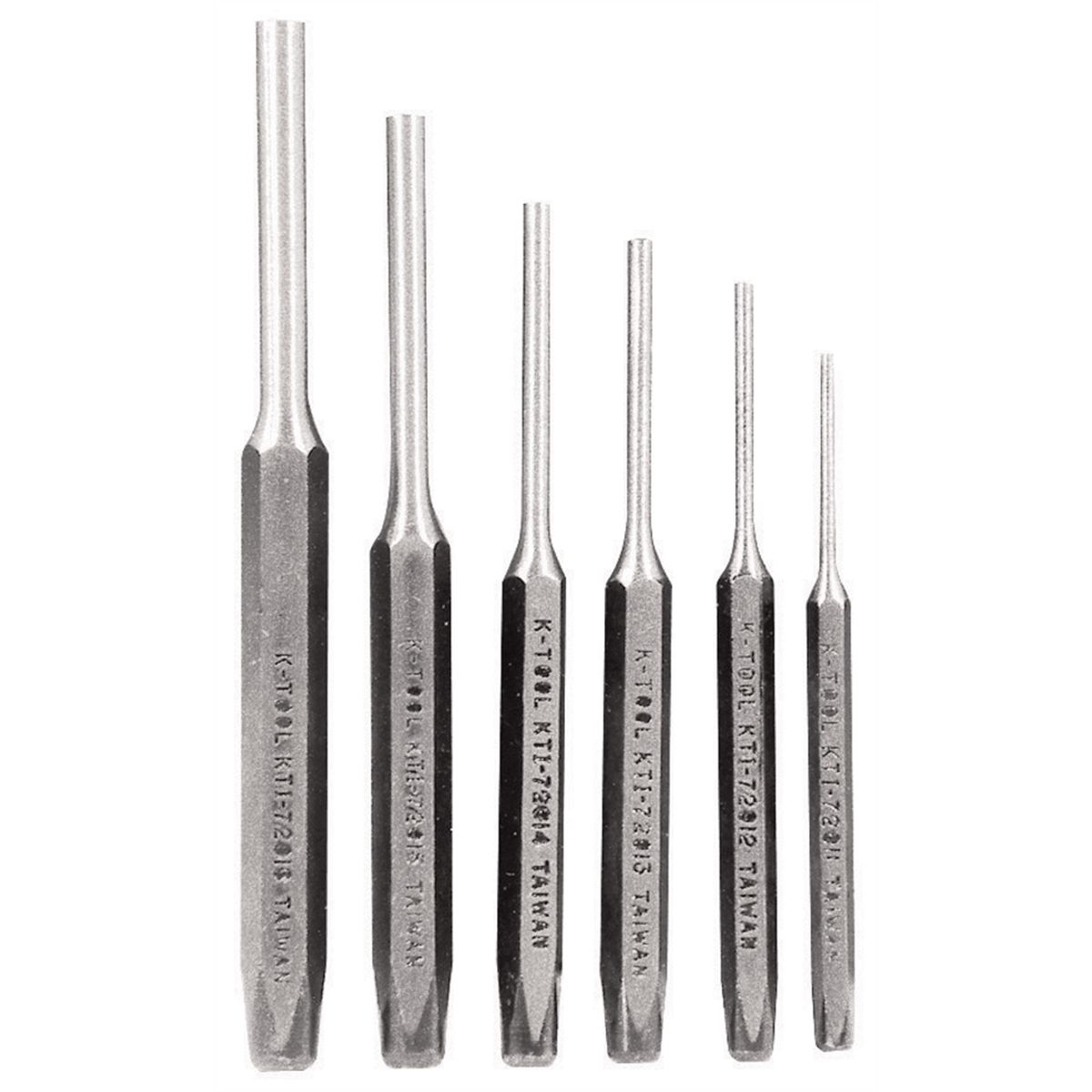 Pin Punch Set 6 Piece by K Tool International