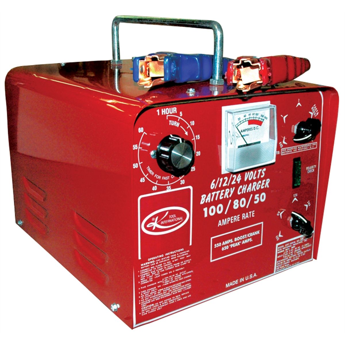 BATTERY CHARGER 6-12-24V 100-80-50A 550-350A BOOST