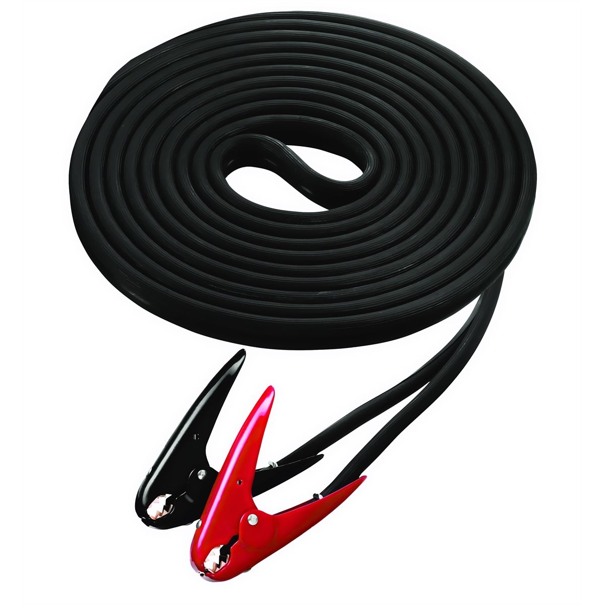25' Extra Heavy Duty 2 Gauge Cables with 500 Amp Parrot Jaw Clam