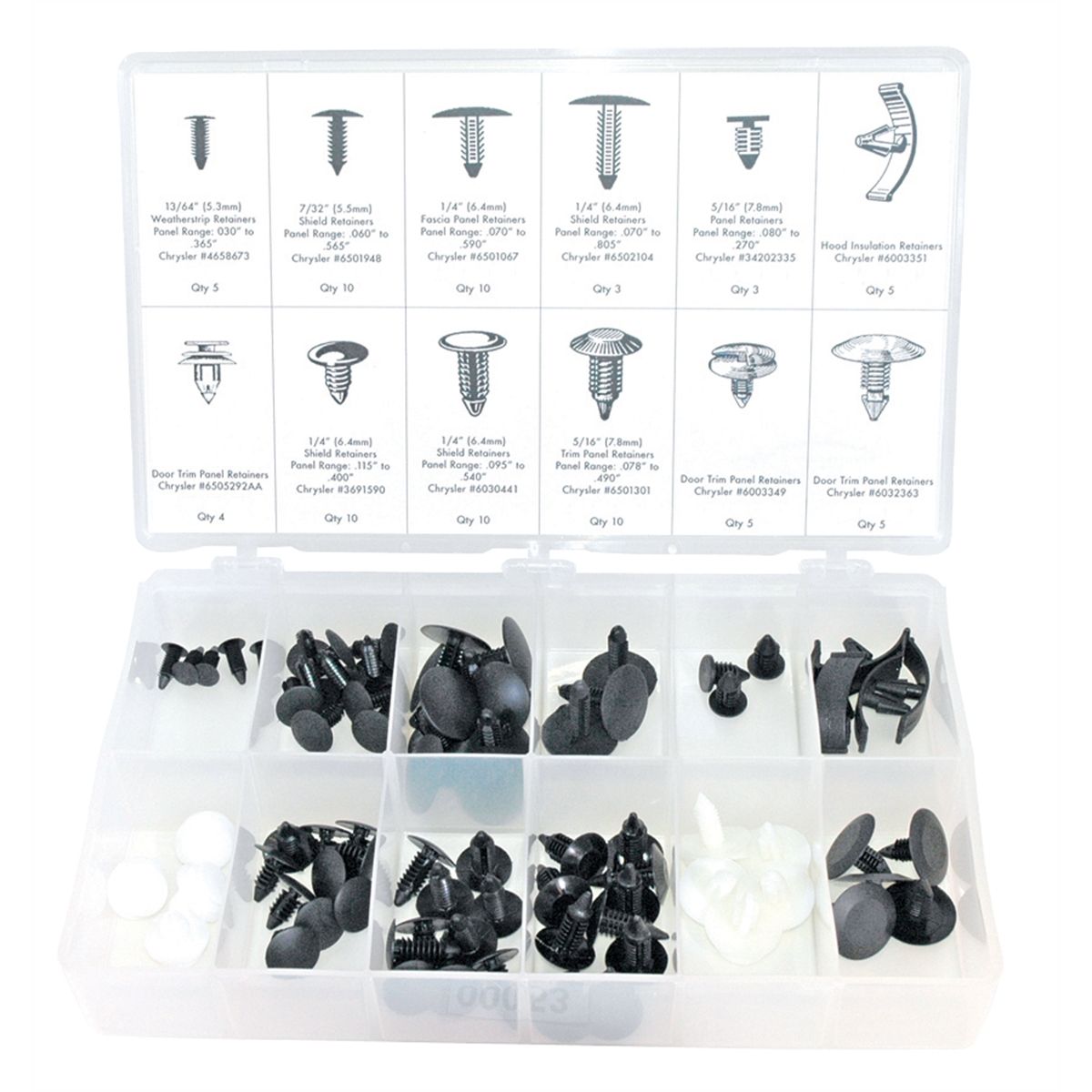 80 Piece Chrysler Body Retainer Kit