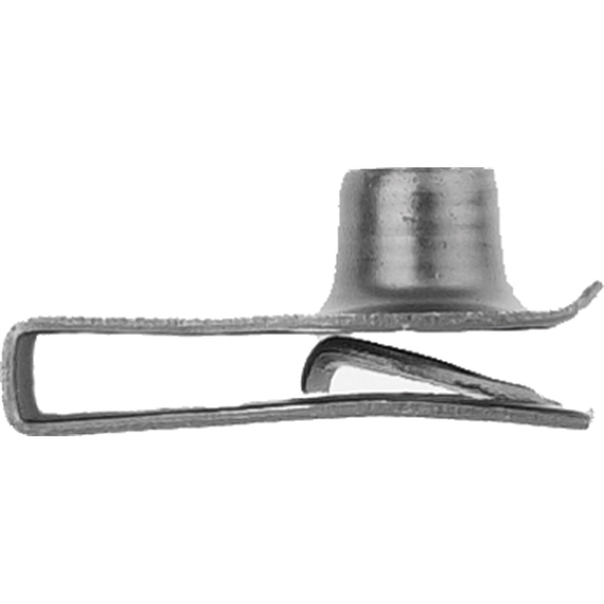 1.25MM-EXTRUDED U NUT BLACK CLMSHL (2 PCK)