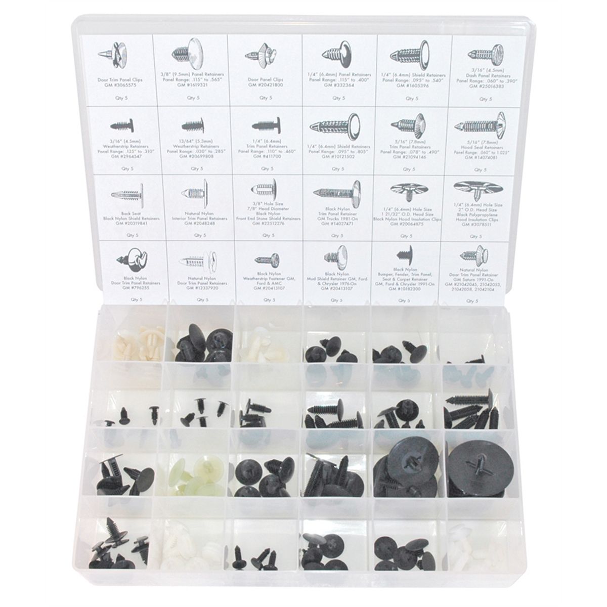 RETAINER ASSORTMENT GM 120 PIECE