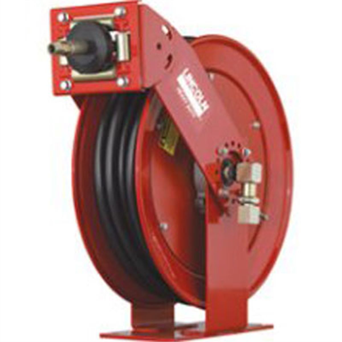 Unitract Series Air Hose Reel with 3/8 x 50 Ft Red Rubber Hose