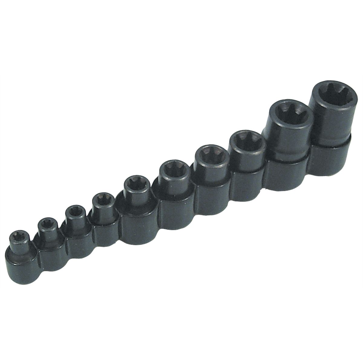 Master Torx Socket Set for External Torx Bolts - 10-Pc