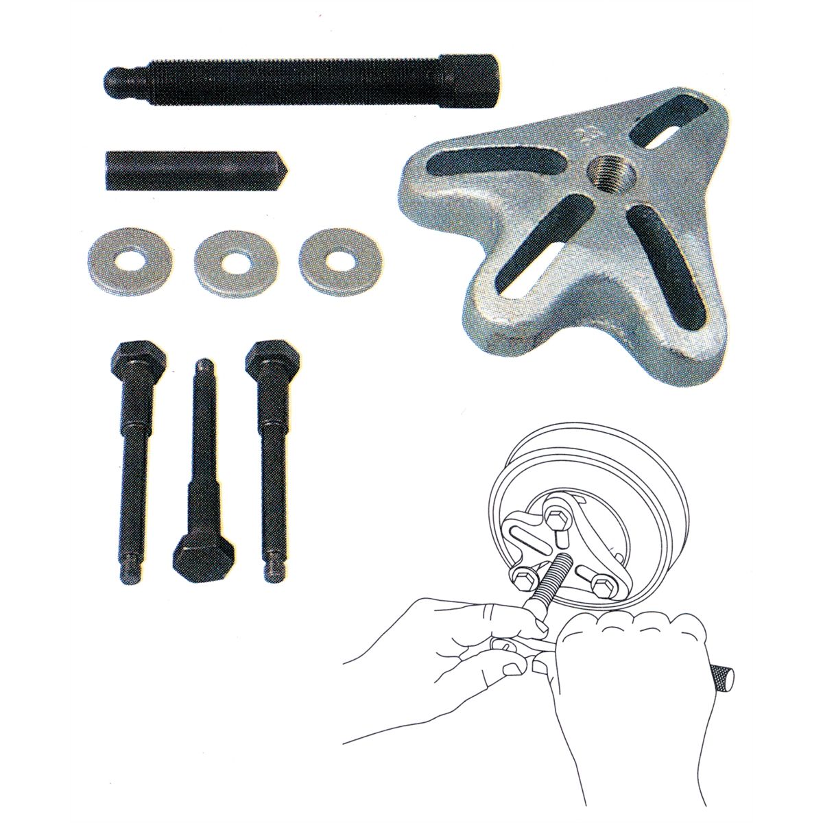 Harmonic balancer puller tool deals