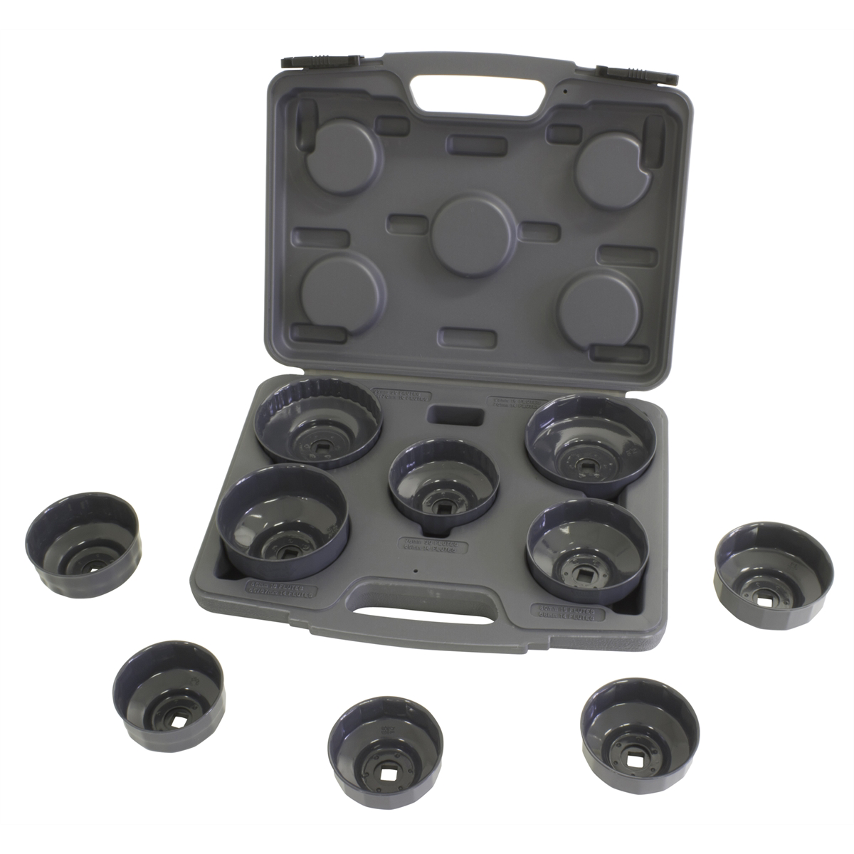 HD End Cap Oil Filter Wrench Set 10 Pc