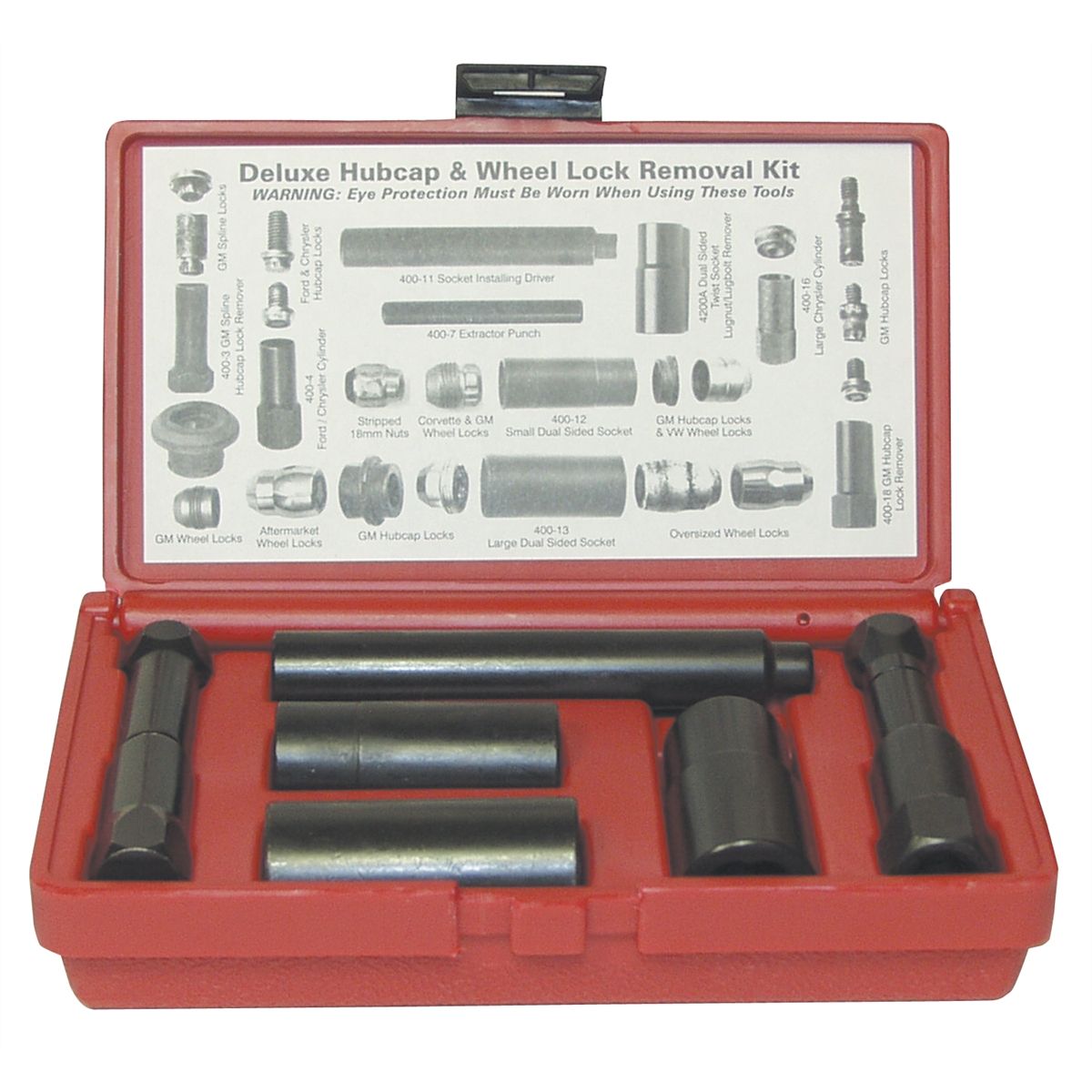 Sunex 2840 9 Piece Hubcap and Wheel Lock Removal Kit