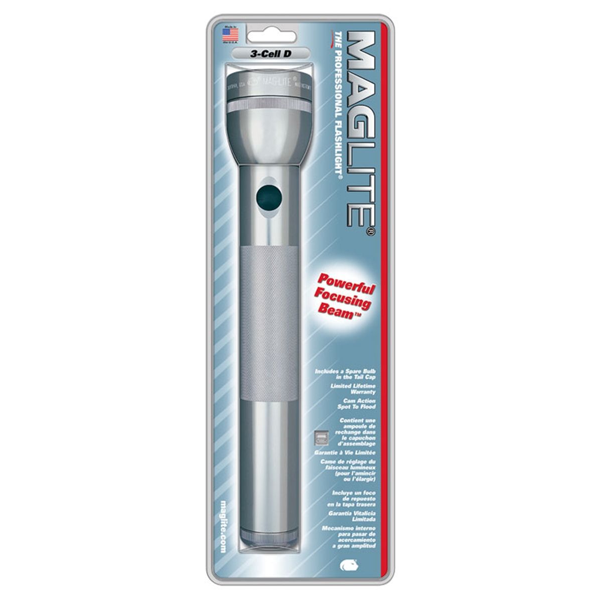 Flashlight - 3 D-Cell Gray