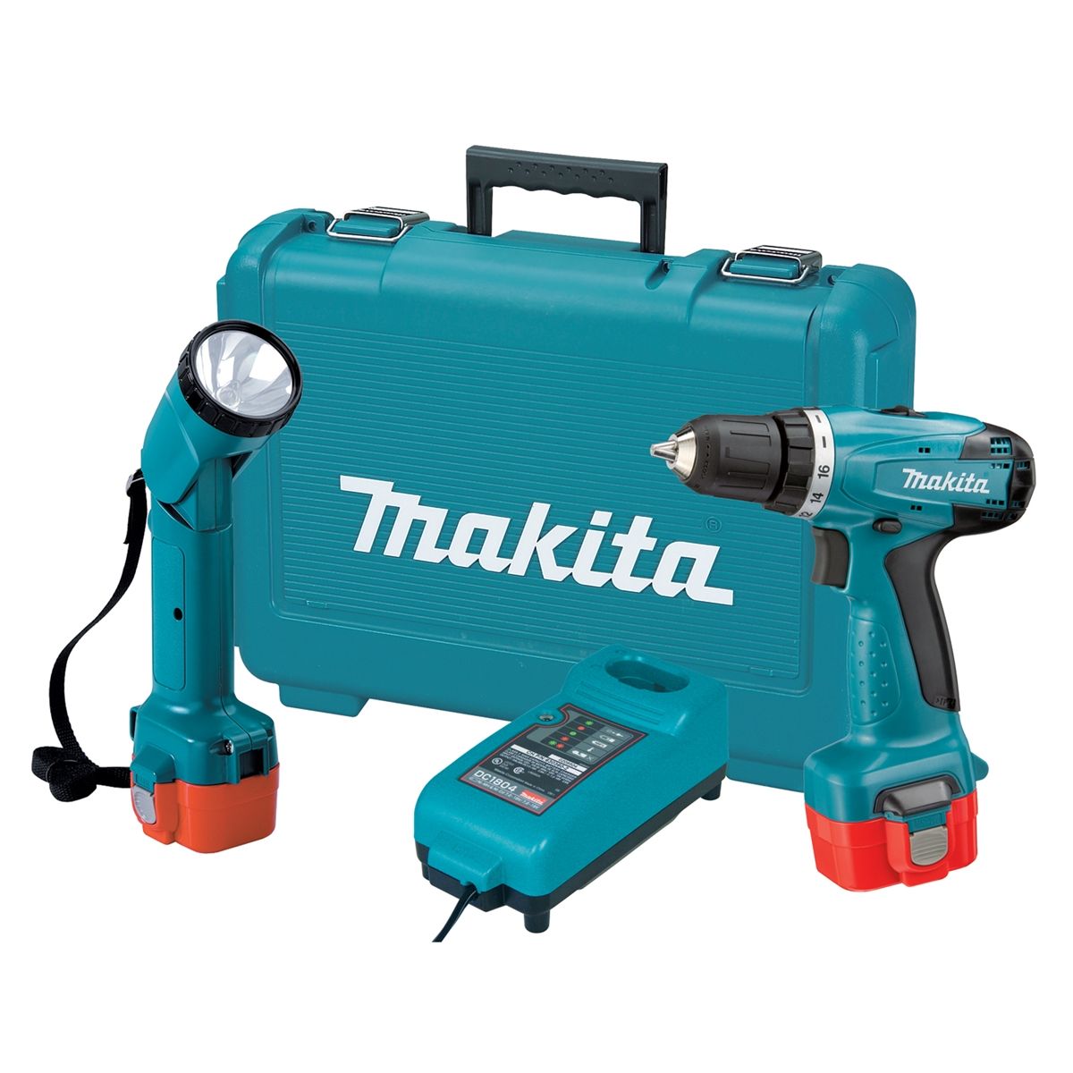 9.6V 3/8 Inch Cordless Driver-Drill & Flashlight Kit