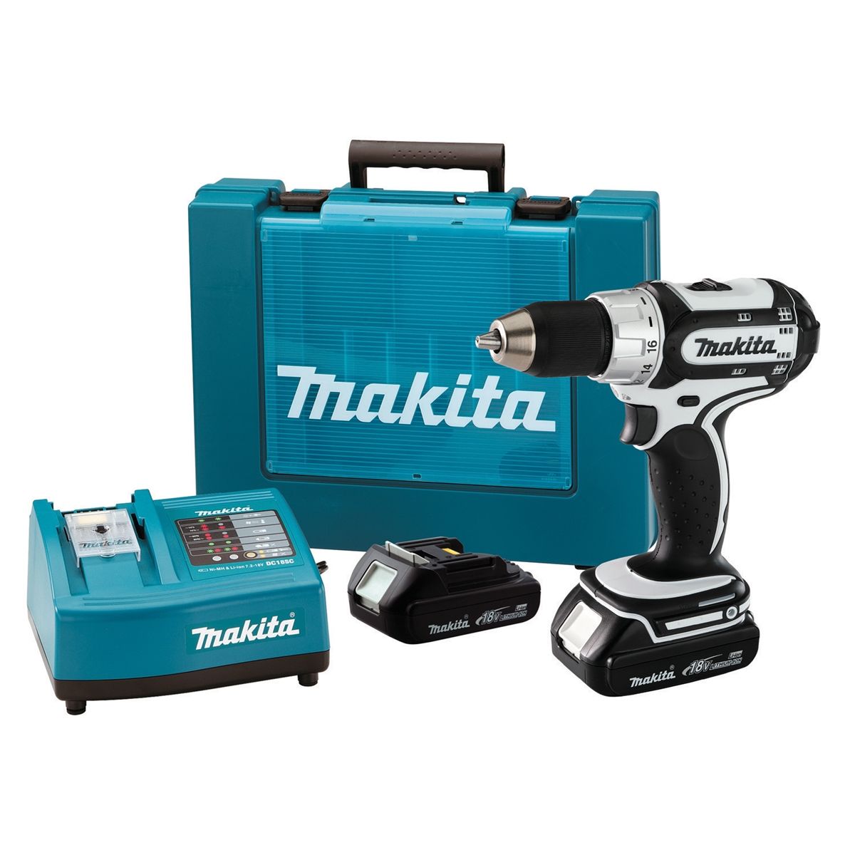 18 Volt Compact Lithium Ion Driver Drill Kit