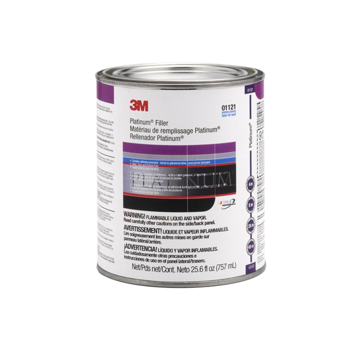 HAZMAT - Platinum(R) Premium Body Filler w/Hardener - Qt