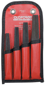 4 Piece Screw Extractor Set- Fluted Type