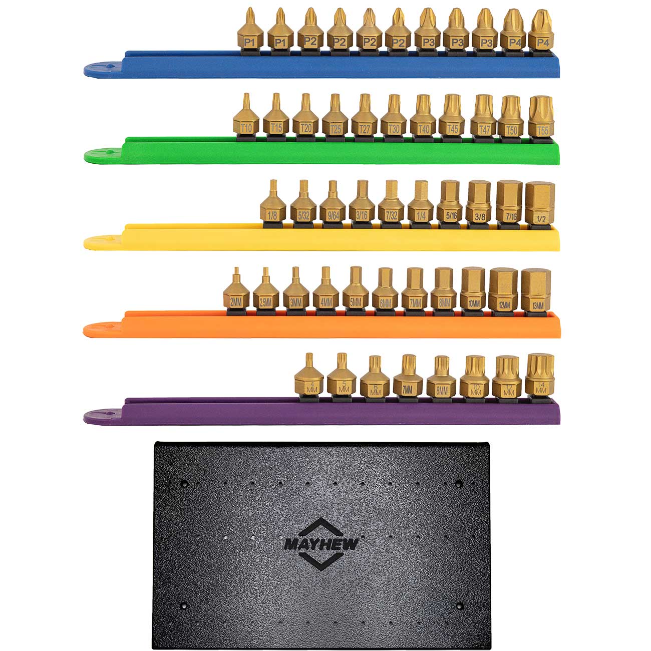 Titanium Coated Low Profile Dual Drive Sets 16002 10pc Phill