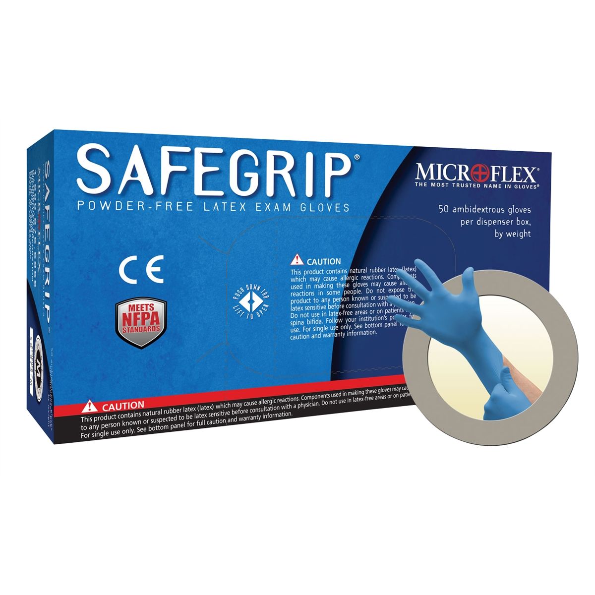 Safe Grip Powder-Free Latex Gloves - Small
